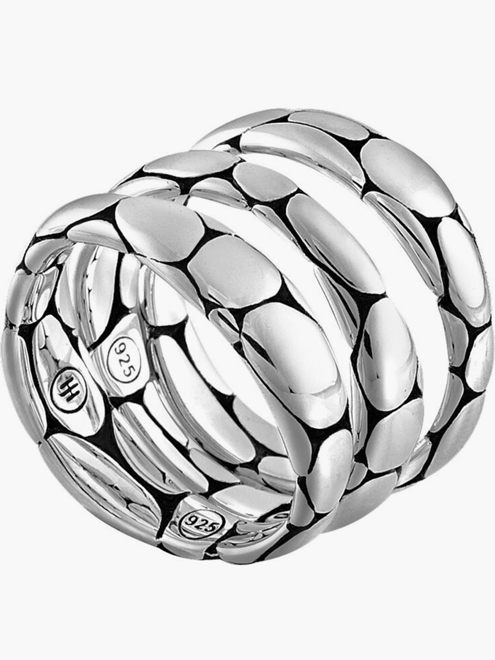 John Hardy Kali Sterling Silver Stacking Ring Set of 3